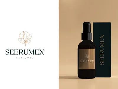 Skin Care - Seerumex Logo branding design graphic design logo minimal typography vector