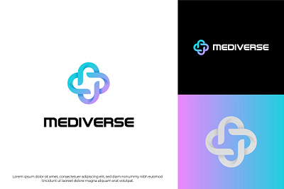 Medical - Mediverse Logo design graphic design logo minimal typography