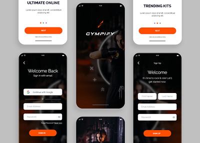 App Design - Gympify branding design graphic design logo minimal ui ux vector