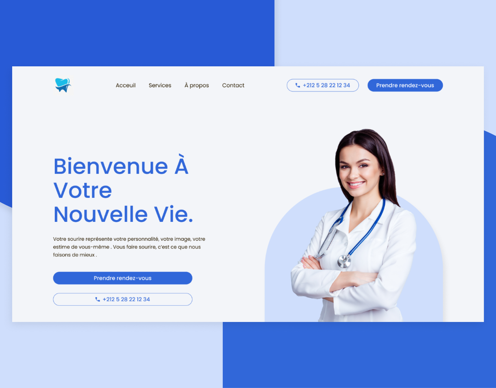 Dentist Website Design | UI Design dentist landing page dentist websitee doctor landing page doctor website landing page ui web design