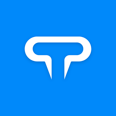 Tal - Logo app branding clean graphic design logo logo design mobile app t logo