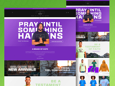 P.U.S.H Collection - Shopify Redesign christian clothing drippindigital e commerce ecom ecommerce faith shopify ui website website redesign wordpress