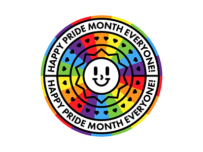 Happy Pride Month! ❤️ adobeillustrator art artwork badge design dribbble illustration love pride vector