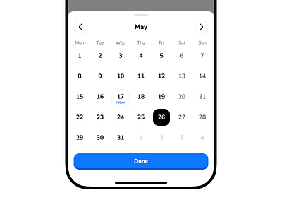 Date Picker app button calendar calendar picker date date picker day icon icons minimal month monthly pick picker reschedule schedule time time picker today ui