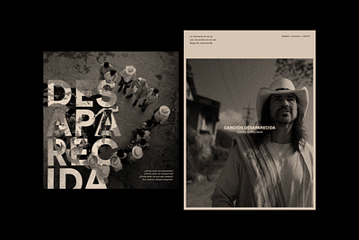 Canción Desaparecida art design editorial flat graphic design magazine poster text layout trend trendy