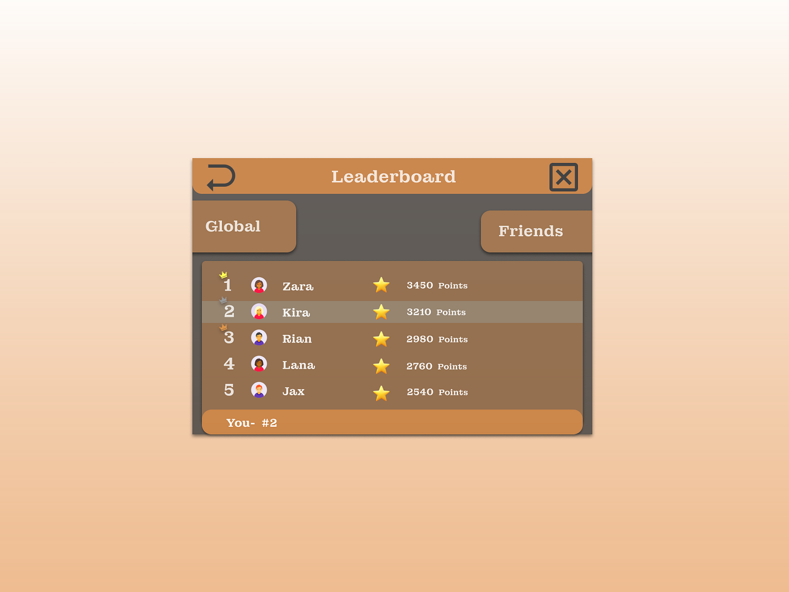 Design- Leaderboard by Keila Silva on Dribbble