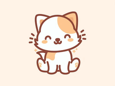 Cat adorable ai animal cat character cute dog doge happy illustration kawaii kitty mascot nft orange pet pet shop shiba sit sitting