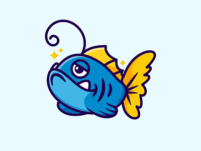 Fish ! anglerfish animal animation aquarium cartoon character cute diving fish fishing gold fish illustration koi fish mascot ocean sea