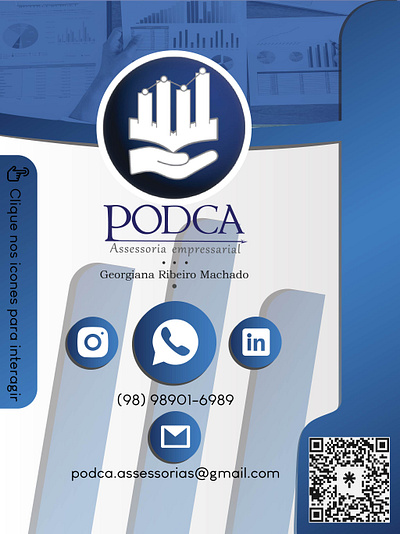 Podca - Assessoria empresarial (Cartão de visita) branding cartão de visita design graphic design identidade visual illustration logo motion graphics visit card