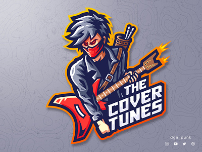 The Cover Tunes Logo badge brand branding cartoon character daily design espots flat game identity illustration logo logos mascot print sport sticker ui vector