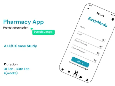 Case Study Of Epharmacy Mobile Application design epharmacyapp iosapp mobileapp pharmacy uidesign uxdesign