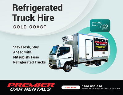 Refrigerated Truck Hire Social Media Promotion Gold Coast branding car rental commercial hire brisbane commercial transport commercial vehicle commercial vehicle hire creative inspiration design freshness freshness gauranteed graphic design illustration keep it cool mitsubishi fuso refrigerated transport refrigerated truck rentals social media inspiration transport gold coast transport solutions ui