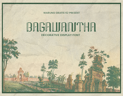 Bagawantha Display Font display font font free font