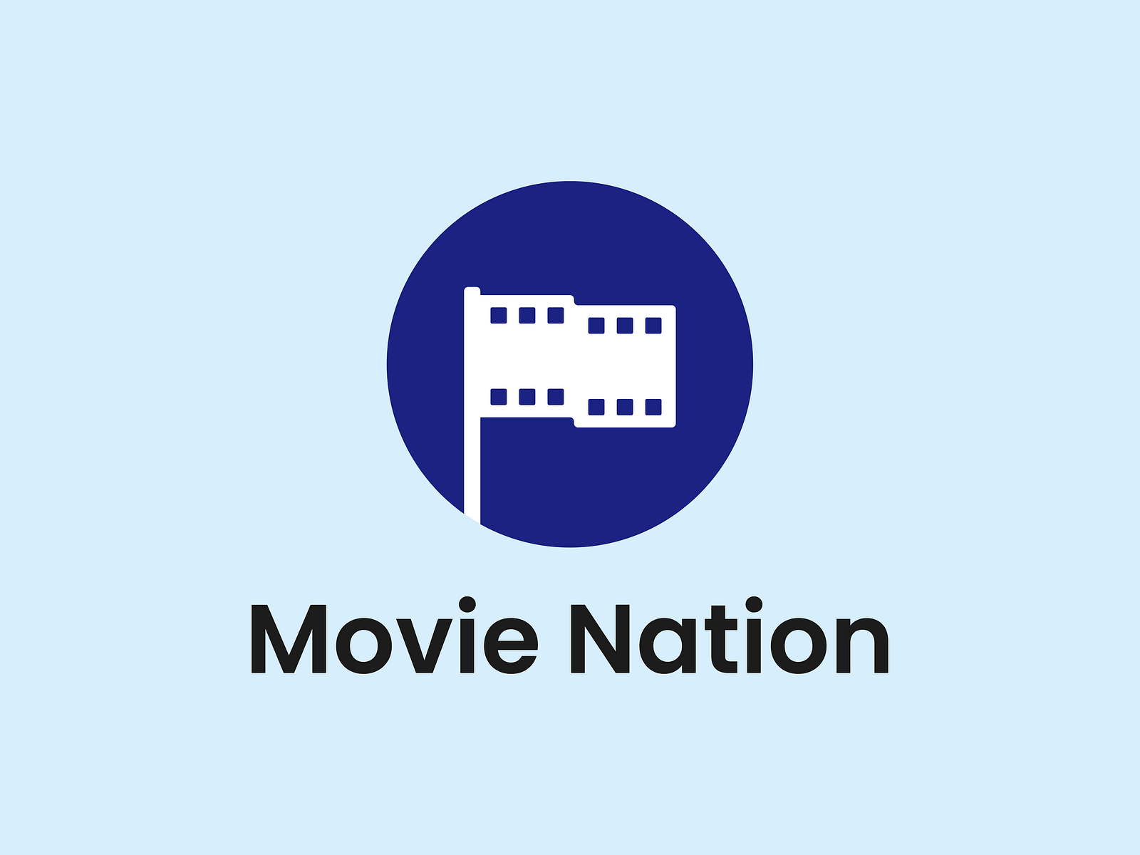 Movie Nation Logo Design by Nauval Pradipta on Dribbble