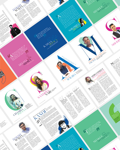 Ashoka Alumni - Our Stories Editorial book design alumni book book design book layout college book editorial design graphic design university book