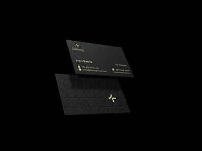 Black Business Card balck brand brand identity branding business card collaterals design elegant gold graphic design logo logo design mockup visual identity