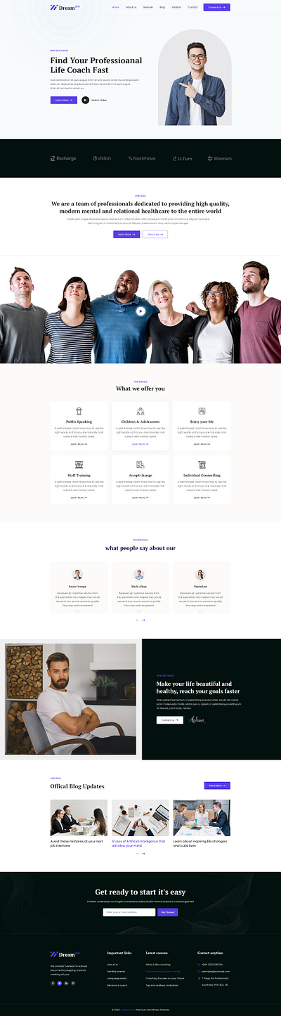 Life Coach and Lifestyle HTML5 Template