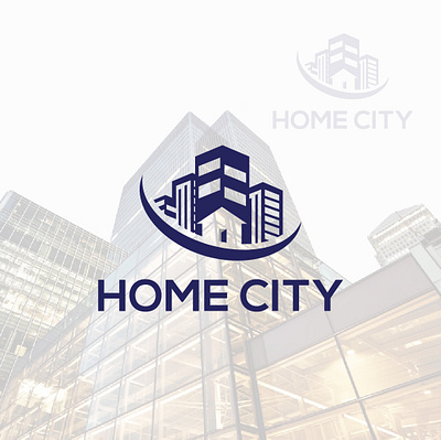 HOME CITY LOGO branding design graphic design logo logodesign minimalist real estate