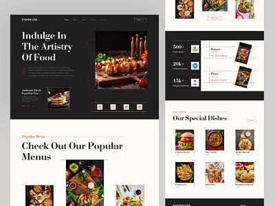 Food Website Design best ui food landing page food ui food web design food website design landing page design luxury website ui ux web design website design