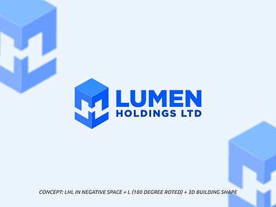 Lumen Holdings Ltd Logo Design 3d animation app branding design graphic design illustration logo ui vector