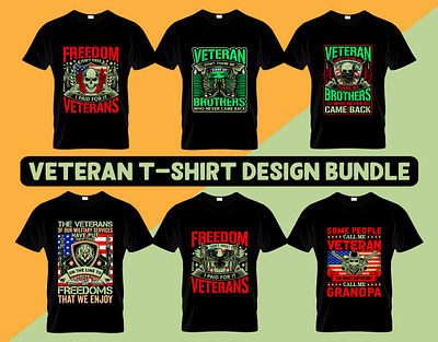 VETERAN T-SHIRT DESIGN BUNDLE airforce army costom marines military t shirtdesign tshirt typograpi usa usaarmy usmc vantage veteran veterans veterantshirt