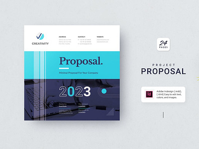 Square - Proposal Template a4 annual annual report annual report brochure bifold brochure booklet brochure business brochure business proposal catalog catalogue company flyer indesign lookbook pitch pitchdeck profile proposal trifold