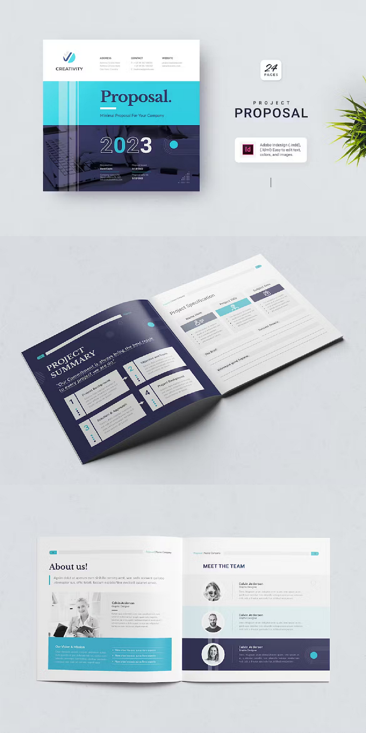 Square - Proposal Template by InDesign Vision on Dribbble