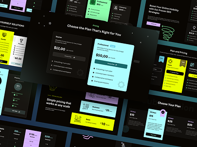 ~ Website Pricing lists. 3d animation app art branding design flat graphic design icon illustration illustrator logo minimal motion graphics typography ui ux vector web website