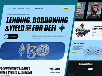 NFT Landing Page bitcoin blockchain cryptocurrency defi landing page ethereum finance landing page nft nft landing page nft marketplace web designe web3 website