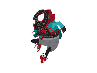 Spiderman character digital art hero illustration spiderman superhero vector
