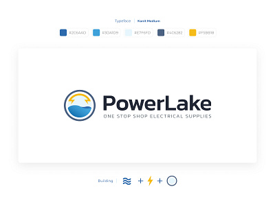 Powerlake - Electric Appliances Ecommerce Store logo design design graphic design logo