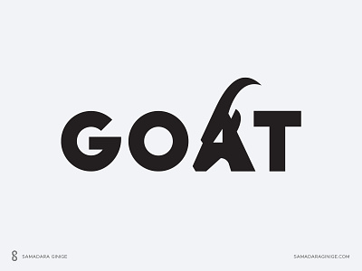 Goat design goat letter logo mark minimal samadaraginige simple typography verbicon wordmark