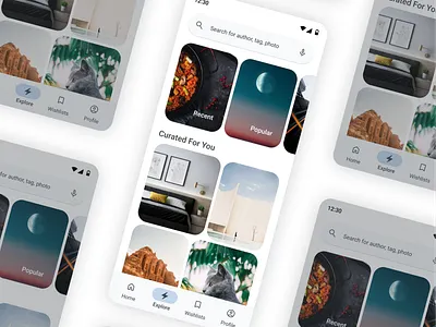 Curated For You - Daily UI #091 091 app curated for you dailyui design figma for you mobile ui