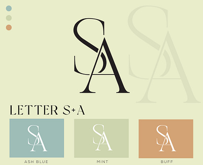 Letter SA Monogram - Logo Design (Unused ) app logo branding design graphic design illustration letter logo letter sa logo logo logo design logo ideas logo inspiration logo maker ui ux vector