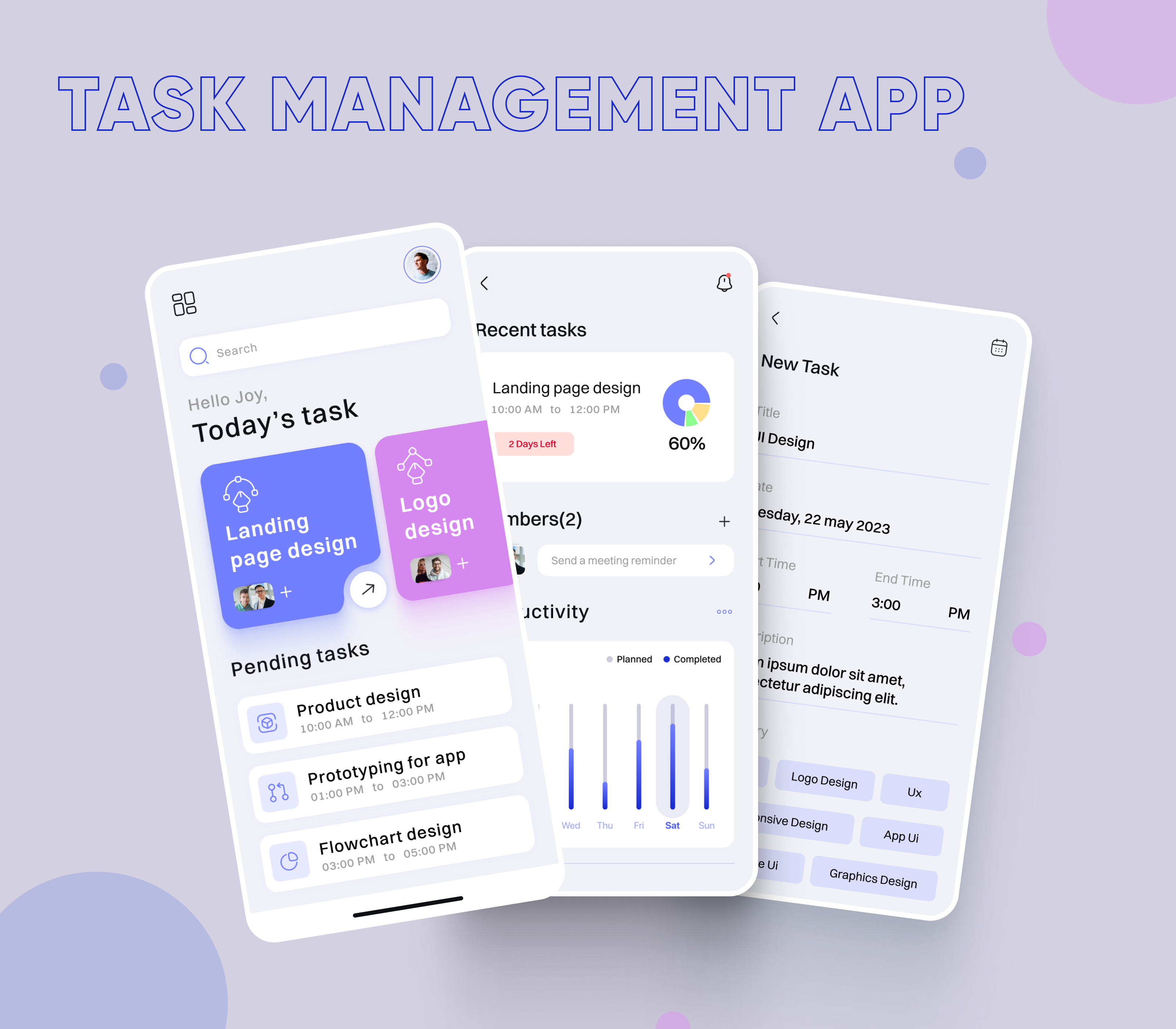 Task Management App UI app design app ui app ux behance branding dribbble figma graphic design logo mobile ui task management task management app task management app ui ui ui bucket ui design uiux uiux design ux ux design