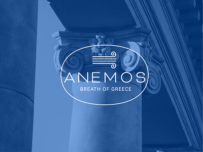 Anemos Greek Restaurant branding design identitydesign logo logo design logodesign