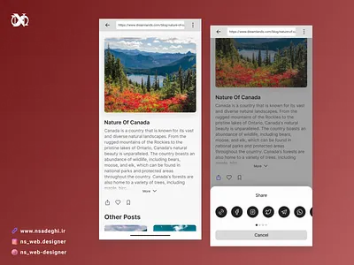 Social Share - Daily UI 010 dailyui figmadesign social share ui uidesign ux webdesign