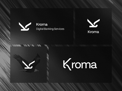 Kroma Branding 🦅 bank branding bank logo brand brand guideline branding eagle logo figma finance branding finance logo free k logo k type k wordmark logo logo design logotype wordmark