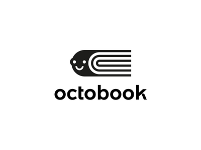 Octobook animal book brand branding character design elegant illustration logo logotype mark minimalism minimalistic modern octobook octopus read reading sea sign