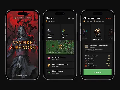 Vampire Survivors Mobile action app casual games dracula game design indie mobile pixelated poncle roguelike rpg shoot em up steam vampire vampire survivors video game