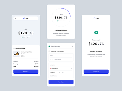 Checkout Components checkout components mobile order payment payper ui ux