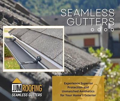JJM Roofing and Seamless Gutters | Gutter Services for a Safe Ho branding gutter installation seamless gutters