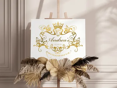 Quinceanera Logo for Gobo and Decal custom monogram custom wedding logo luxury logo luxury wedding logo wedding logo wedding monogram