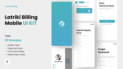 Billing app ui design | Mobile app ui kit 3d animation branding design graphic design graphics illustration logo motion graphics ui uiux vector web