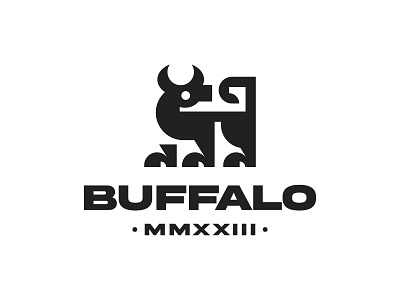 buffalo logo design by @anhdodes 3d anhdodes anhdodes logo animal icon animal logo animation branding buffalo icon buffalo logo design graphic design illustration logo logo design logo designer logodesign minimalist logo minimalist logo design motion graphics ui