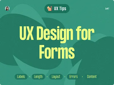 UX Tips. UX design for forms. creative design design for form design tips elena sinianskaya form forms gotoinc olena synianska presentation uiux ux ux tips uxtips webdesign