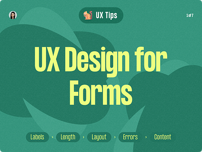 UX Tips. UX design for forms. creative design design for form design tips elena sinianskaya form forms gotoinc olena synianska presentation uiux ux ux tips uxtips webdesign