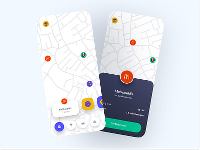 Location App iOS & Android UI Kit Template branding fig graphic design landing page ui ux web website