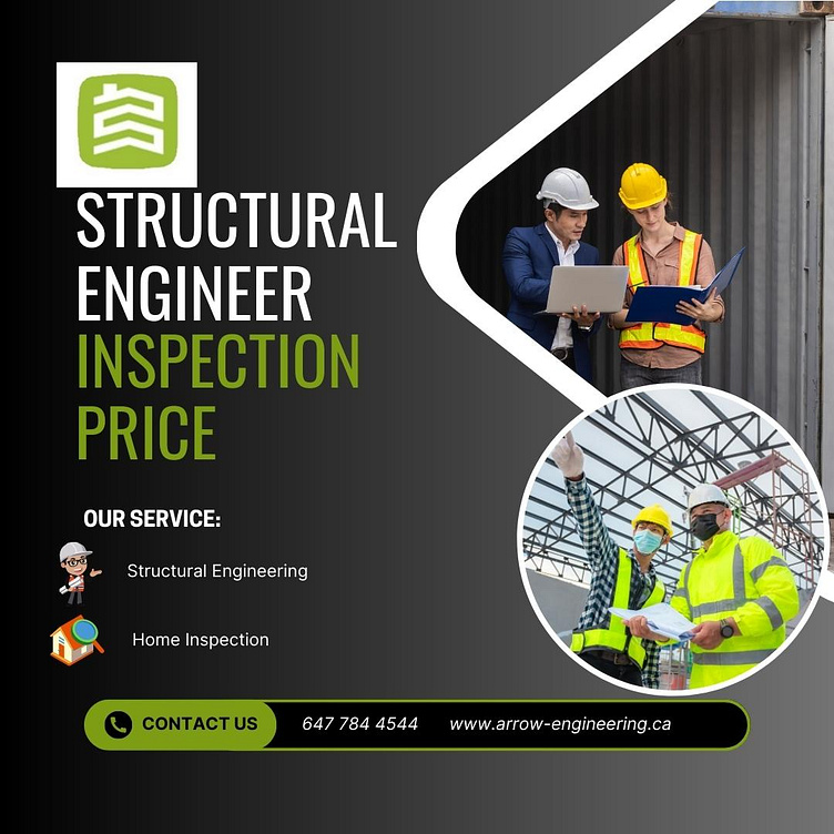 Visit for the Best Structural Engineer Inspection Price by Arrow Engineering on Dribbble