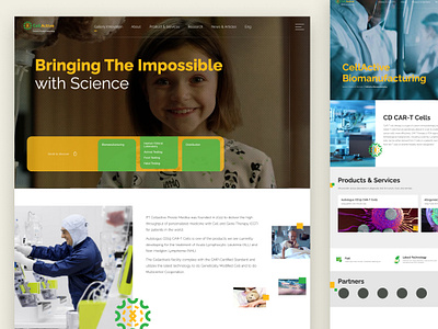 Medical-tech startup website design branding medical startup ui web design